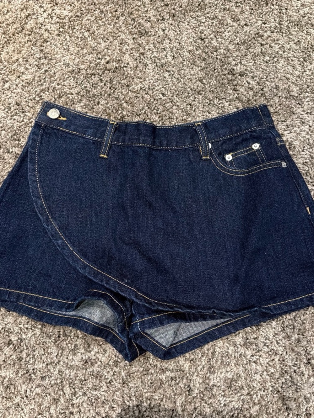 Princess Polly Dark Indigo Denim Shorts